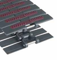 Straight Run Heavy Duty Supergrip Pag. 60, 70 Plastic TableTop Chains with RubberTop Magnetflex Heavy Duty Supergrip Plate Width Plate Thickness mm inch kg/m N (21 C) mm mm PBT HDS 450 SG 780.31.