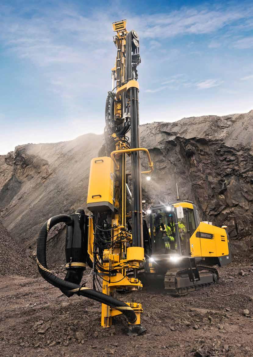 SMARTROC T45 Surface drill rig for quarry and construction.