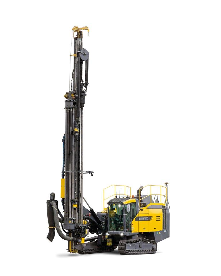 TECHNICAL SPECIFICATIONS TECHNICAL SPECIFICATIONS SmartROC D65 The fully-automated drill cycle allows you to reach desired hole depth while drill tubes are added and extracted automatically.