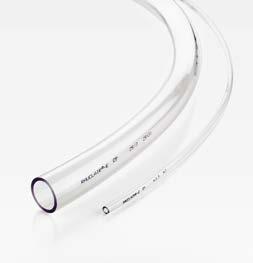 CRYSTAL-CLEAR HOSES IN FOOD-GRADE RAUCLAIR -E KTW approved Proven quality RAUCLAIR-E is made from environmentally friendly and food-grade PVC materials.