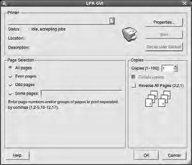 Tiskanje dokumenta Tiskanje iz aplikacij Obstajajo številne Linux aplikacije iz katerih lahko tiskate s pomočjo Common UNIX Printing System (CUPS).