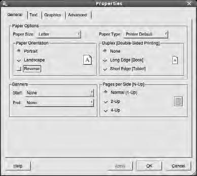 3 V oknu LPR GUI izberite ime modela vaše naprave iz seznama tiskalnikov in kliknite Properties. Kliknite.