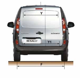 1,141 Y1 Rear width-bottom 1,219 Y2 Width between wheel arches 1,218 Z Loading height 1,129 Z1 Loading length 1,476 Z2 Loading length at floor / with option folding