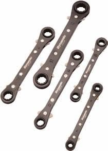 99 5 Piece Double Box End Reversible Ratcheting Wrench Set (25º Offset)
