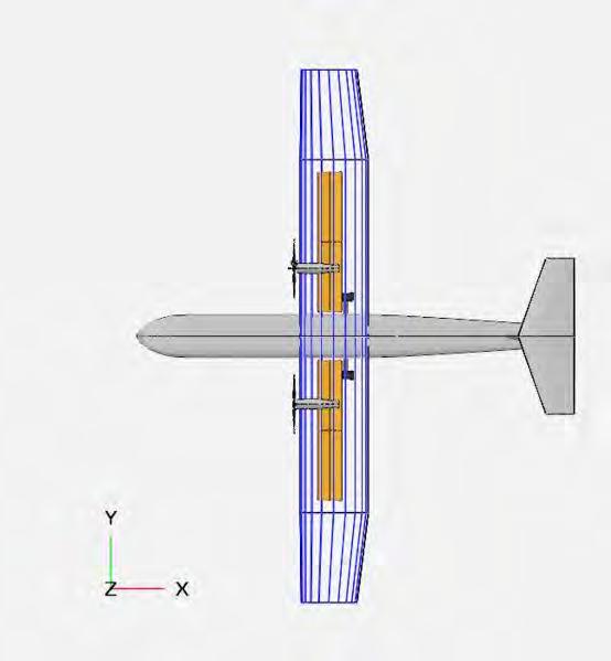 7. CHAPTER 7 CG Estimation, Landing Gear Sizing and Placement 7.1. Decision for Location of Fuel Fuel is distributed between two wings as placing the tanks that stores the volume of 238.