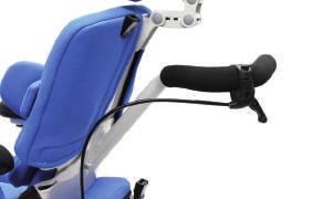 3.2 Seat angle The release handle () for the seat angle adjustment is mounted on the push handle.