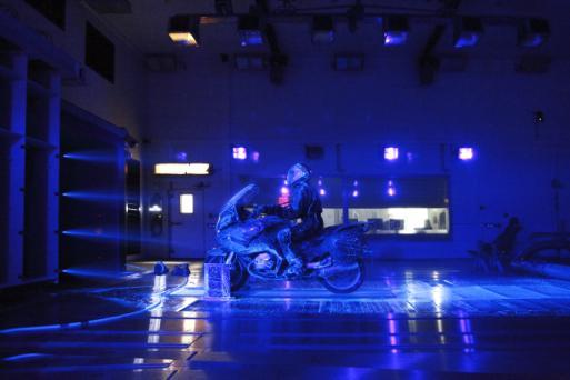 Environmental Wind Tunnel motorcycle