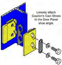 (1) Upper (SLOW) Gate Panel & (1) Lower (FAST) Gate Panel (8) Guide Shoes (2) Upper (Slow) Panel Props Fit the