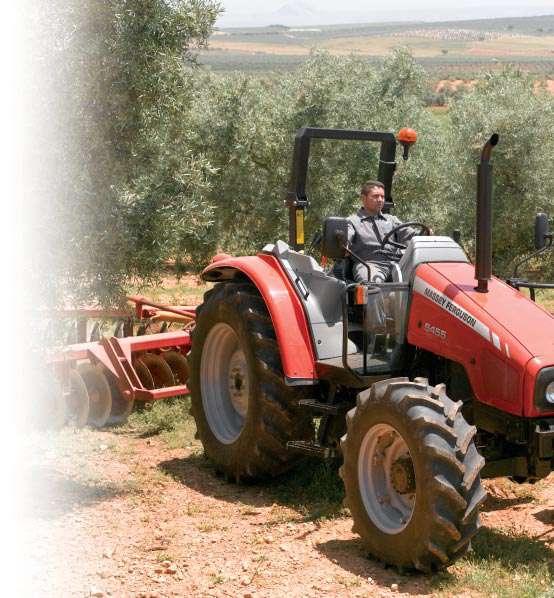 Outstanding Platform comfort Sharing many of the advanced design features of the cab models, the four MF 5400 Series platform tractors, ranging from 75 to 100 ISO hp, offer outstanding performance
