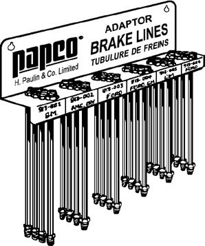 022-078M For 3/16 diameter Metric Brake Lines No. 022-079 Contains 48 lengths of the most popular 5/16 and 3/8 diameter Steel Brake Lines. Four each of 5/16 and 3/8 x 12, 20, 30, 40, 51 and 60.