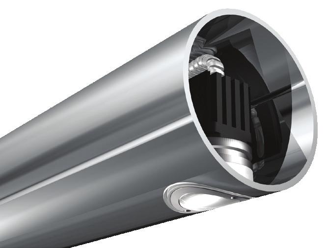 All conductors remain internal to railing to provide secure and safe wiring. Tamperproof option available for extreme environments; consult factory. - Tube Size: Ø 1.9-2.38, Max. wall.