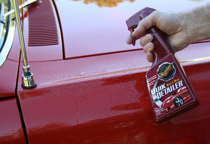 Photo 9 - Next, we sprayed a small area on the fender with our Meguiar s Ouick Detailer which will create a slick surface for the clay