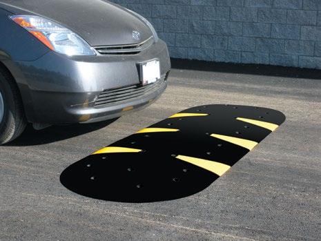 Solid Plastic Speed Bumps/Humps & Wheel Stop Color Options Rubber Speed Bumps