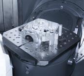 B-axis and 150 rpm in the C-axis are available, as well as a mill / turn table rated at