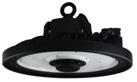 PLEDHBR-PRM Premium Round LED High Bay Shown with op onal occupancy sensor 14,000-3,000 (-40W) STANDARD WET 6-10kV Surge Protec on WARRANTY & LISTINGS IP65 culus listed for wet locations in ambient