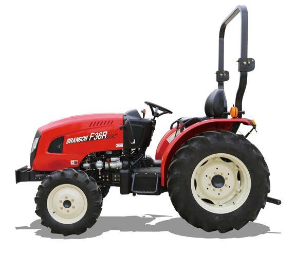 BRANSON tractor F Series F0R / F0h / F7R / F7h / FR / Fh / F6R / F6h F-Series offers useful level of power, intuitive user friendliness and all wheel drive convenience in a
