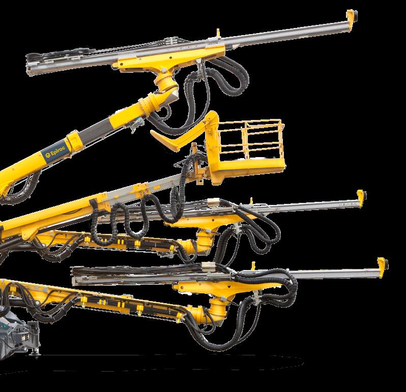 The widest selection of rock drills available on the market with output power ranging from 16 to 40 kw RHS E is an automatic rod