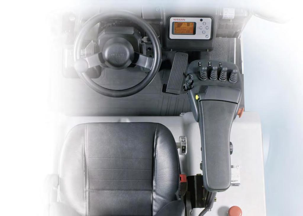 FINGERTIP Control Levers on Armrest A multitude of functions are conveniently located within the TX Series integrated armrest.