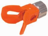 Allows for extremely rapid cleaning, without the need for any tool Manually removable (or conventional key lock system); very easy to use, it is also completely leak free Tip can be set in three