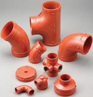 Shurjoint grooved-end fittings are manufactured and designed to meet ASTM F1548 and ANSI/AWWA C606 requirements for use with grooved mechanical couplings conforming to ASTM F1476.