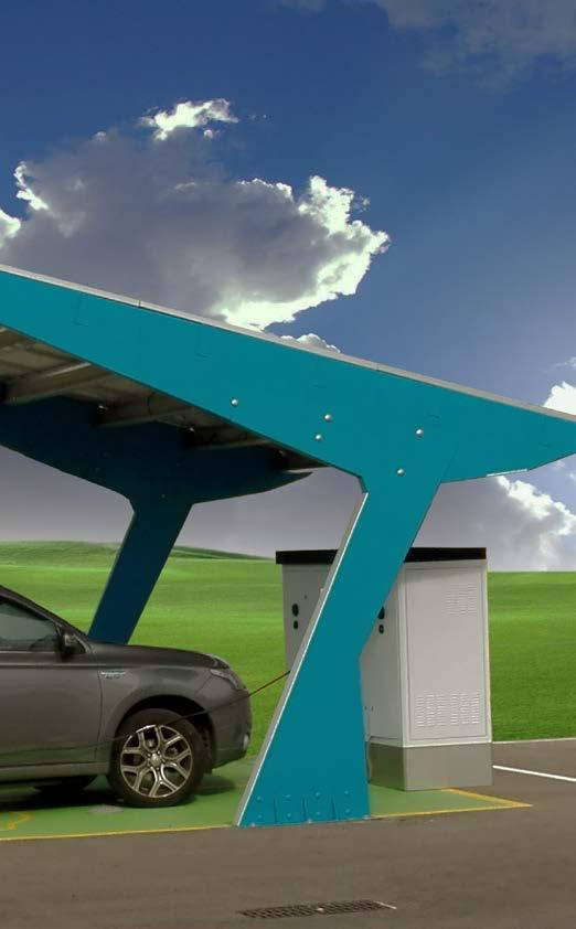 WallBox ebatt Energy EV Charge with Energy Storage Solar canopy with energy storage and smart EV charging sockets EV charge with energy storage Description of the components 1.- Solar canopy 2.