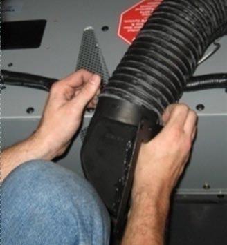 Installation Procedures 22 20 Attach Assembled Elbow to the Flexible Duct Insert flexible duct onto the round end of the elbow unit.