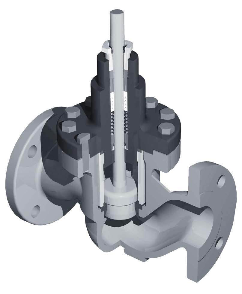 FETURES ND BENEFITS Dual Point Bearing Plug Guiding provides bot stability and low friction, resulting in the lowest hysterisis and precision control.
