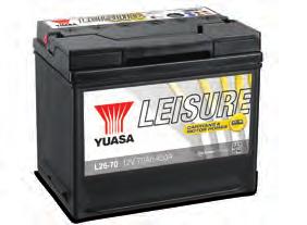 Leisure, Marine and Garden Machinery Batteries Yuasa Number Voltage Capacity at 20-hour Rate (Ah) Cold Cranking Performance (Amps) EN1 Recommended Charge Rate (Amps) Dimensions (mm) Mean Weight with