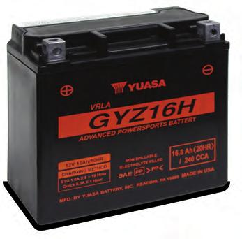 Yuasa s High Performance Maintenance Free batteries are your best choice for motorcycles, utility vehicles, scooters, ATVs, riding mowers,