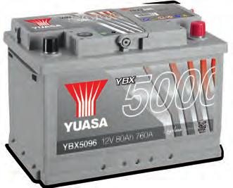 Conventional Automotive Batteries Yuasa Number Voltage Capacity at 20-hour Rate (Ah) Cold Cranking Performance (Amps) EN1 Recommended Charge Rate (Amps) Dimensions (mm) Mean Weight with Acid (kg)