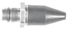 16045 1/4" Female NPT 16046 1/4" Male NPT 16049 1/4" Female NPT 16051 1/4" Male NPT 16052 1/4" Hose Stem I.D. MS Series: For use with industrial interchange style connectors.