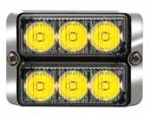 Essentials Catalog Lightheads TIR3 /LIN3 Directional Warning Lights SAE Class 1 Certified Includes Black polycarbonate mounting flange Fully encapsulated for moisture, vibration, and corrosion