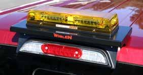 Essentials Catalog Bolt-On Mounting Platform QuickFit Mounts a variety of Whelen emergency lighting without any vehicle damage, including beacons and the following mini lightbars: Responder LP, Mini