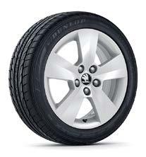 185/60 R15 tyres in black design Cover for the complete set of wheels (000 073