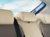 event of a side impact. The front headrests are height adjustable.