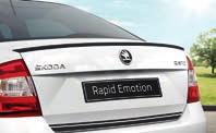 Another option accentuating the distinctiveness of the Rapid model is the Emotion pack (without photo), which includes