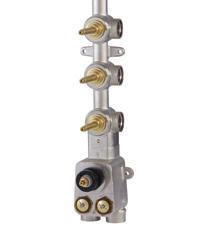 OEM 3003 quare Valve & rim Handle Packages (code includes 4 handles) 33 NA NB NC ND NE NF OEM 3/4" hermostatic Valve (3003) 3 shut-off valves 3 functions at a time RIM (33) quare solid brass trim Can