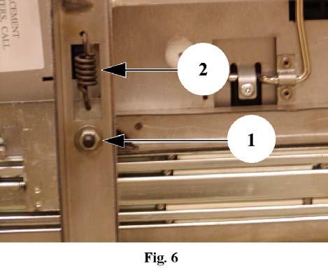 7. When installing drawer tracks, first connect springs to frame (spring hooks facing out), then to track mounting brackets. 8.