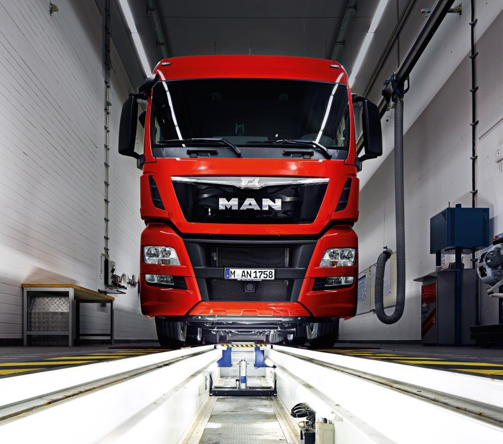 Premium products in premium quality For the third year in a row number 1 in the TÜV report trucks MAN is the truck manufacturer with the highest number of vehicles passing TÜV