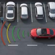 PARK ASSIST This function removes the stress of bay and parallel parking by