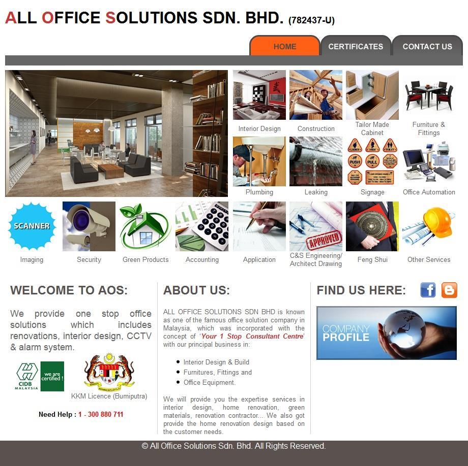 GROUP OF COMPANIES ALL OFFICE SOLUTIONS SDN BHD is known as one of the famous office solution company in Malaysia, which was incorporated with the concept of Your 1 Stop Consultant Centre with our
