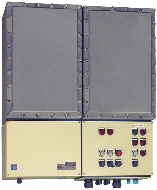 11 EEx d Enclosures in Light Metal or Stainless Steel EEx d-control and Distribution Panels Planning Information Explosion-protected Control Panel Mounting arrangements of windows and mounting levels