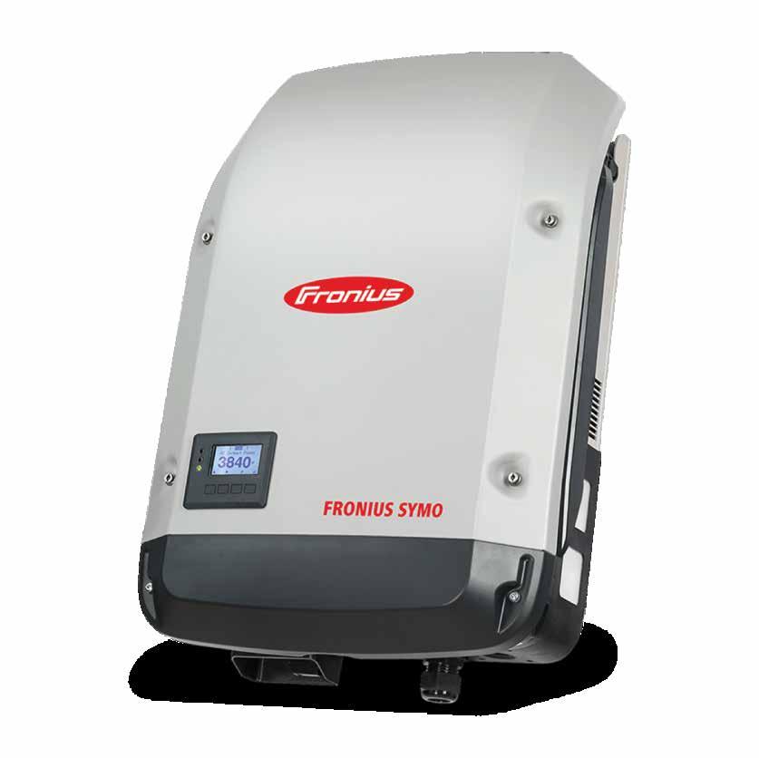 Inverters Fronius Fronius Symo Inverter Fronius Symo from 10kW to 24kW power range TECHNICAL DATA FRONIUS SYMO Fronius Symo is the ideal compact three-phase inverter for commercial applications.