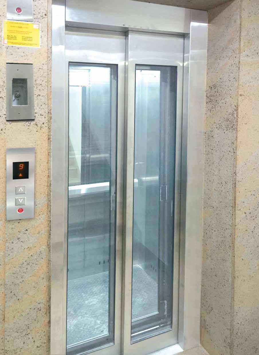 FEATURES FRAMED GLASS DOOR Features / Safety Standard Optional Collective Selective Operation - Simplex Control - Duplex Control - Independent Service - Attendant Service - Reverse Opening - Double