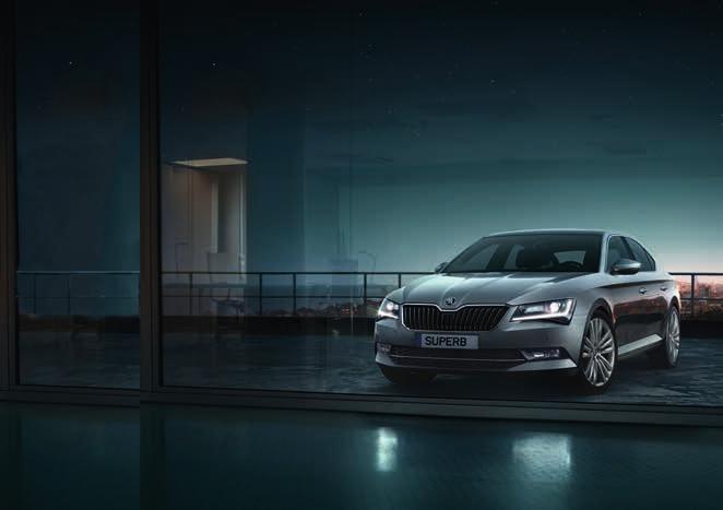 SUPERB With cutting-edge design on the outside, and luxurious style on the inside, the ŠKODA Superb has been revolutionised.
