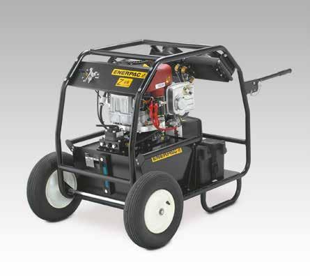 Gasoline Hydraulic Pump Shown: ZG6440MX-BCFH ZG6 Reservoir Capacity: 40 litres Flow at Rated Pressure: 3,3 l/min Engine Size: 9,7 kw Maximum Operating Pressure: bar Tough Dependable Innovative