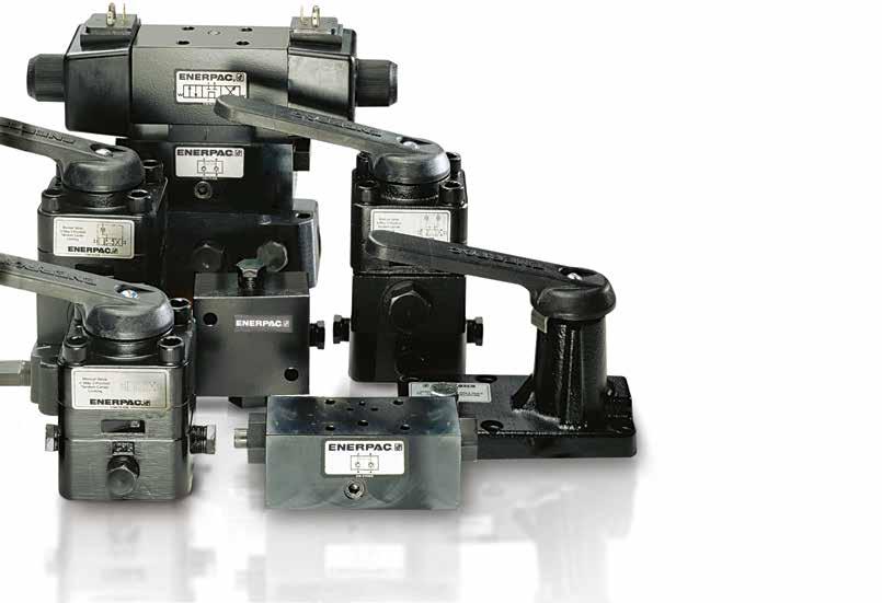 Directional Control s Enerpac hydraulic valves are available in a wide variety of models and configurations.