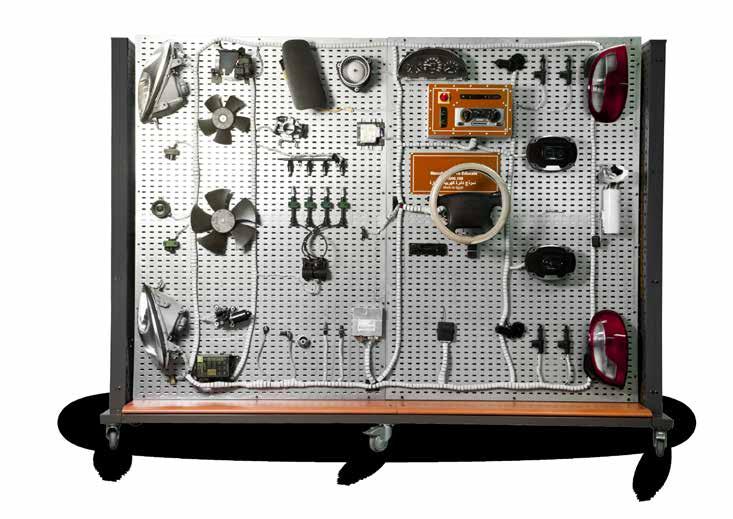 11001 COMPLETE AUTOMOTIVE ELECTRIC COMPONENTS Educational trainer that is specifically designed for technicians and students who want to study the automotive electric system.