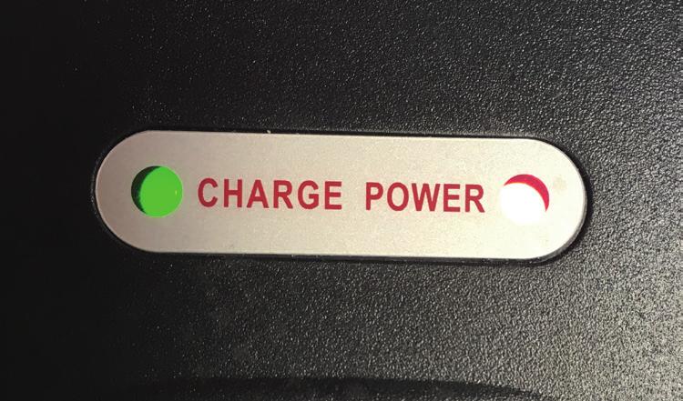 turn on the charger. 2.