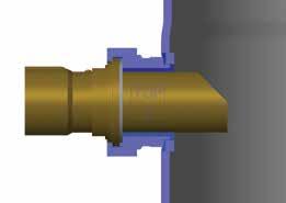 Design piping Oil equalization design DSH180E to DSH368E The oil level is balanced by a pipe of 1"1/8 oil equalization line.